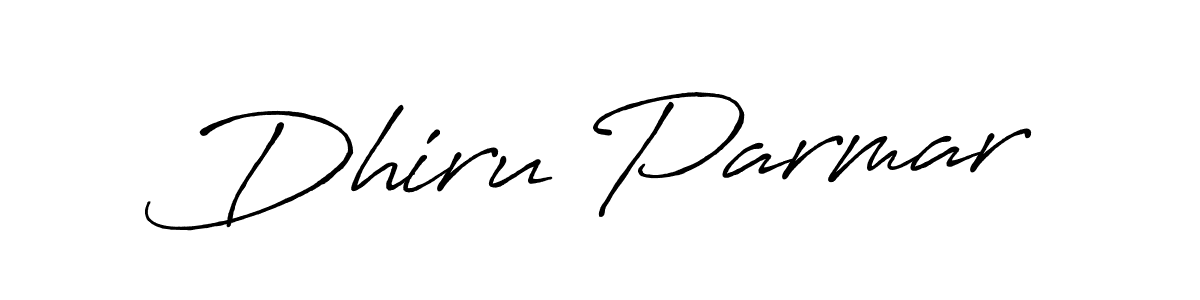 How to Draw Dhiru Parmar signature style? Antro_Vectra_Bolder is a latest design signature styles for name Dhiru Parmar. Dhiru Parmar signature style 7 images and pictures png