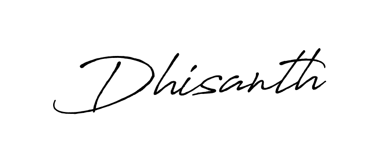 Make a beautiful signature design for name Dhisanth. With this signature (Antro_Vectra_Bolder) style, you can create a handwritten signature for free. Dhisanth signature style 7 images and pictures png