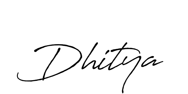 Make a beautiful signature design for name Dhitya. Use this online signature maker to create a handwritten signature for free. Dhitya signature style 7 images and pictures png