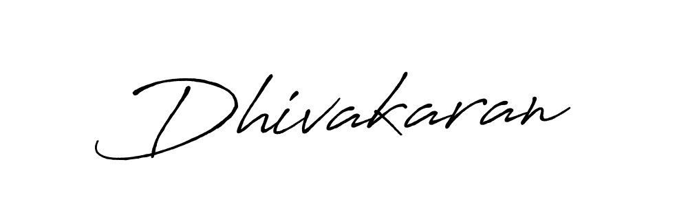 Make a beautiful signature design for name Dhivakaran. With this signature (Antro_Vectra_Bolder) style, you can create a handwritten signature for free. Dhivakaran signature style 7 images and pictures png