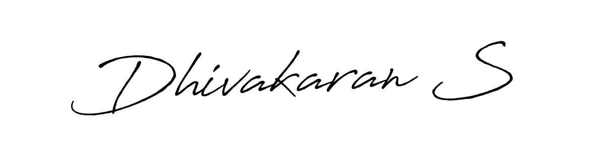 How to make Dhivakaran S signature? Antro_Vectra_Bolder is a professional autograph style. Create handwritten signature for Dhivakaran S name. Dhivakaran S signature style 7 images and pictures png