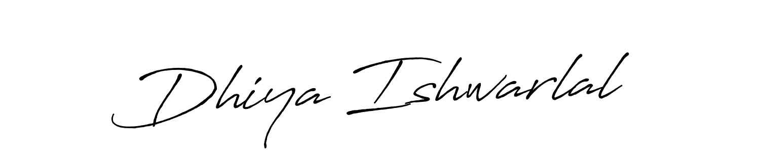 How to make Dhiya Ishwarlal name signature. Use Antro_Vectra_Bolder style for creating short signs online. This is the latest handwritten sign. Dhiya Ishwarlal signature style 7 images and pictures png