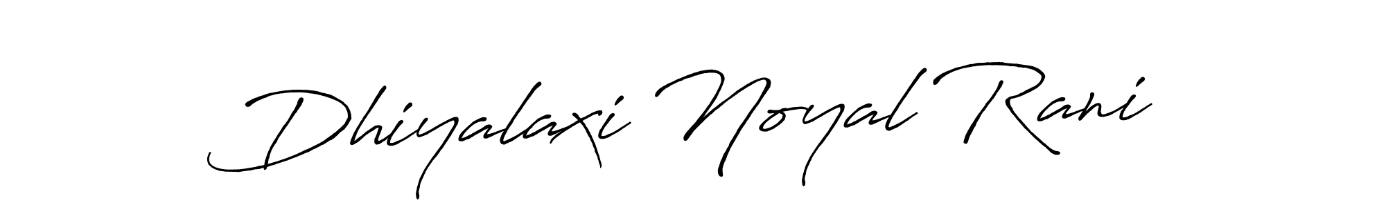 Create a beautiful signature design for name Dhiyalaxi Noyal Rani. With this signature (Antro_Vectra_Bolder) fonts, you can make a handwritten signature for free. Dhiyalaxi Noyal Rani signature style 7 images and pictures png