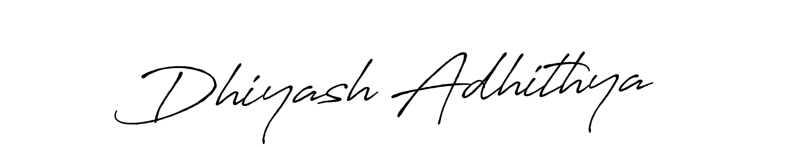 This is the best signature style for the Dhiyash Adhithya name. Also you like these signature font (Antro_Vectra_Bolder). Mix name signature. Dhiyash Adhithya signature style 7 images and pictures png