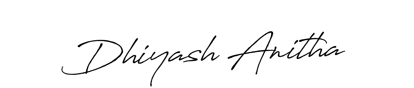 Make a short Dhiyash Anitha signature style. Manage your documents anywhere anytime using Antro_Vectra_Bolder. Create and add eSignatures, submit forms, share and send files easily. Dhiyash Anitha signature style 7 images and pictures png