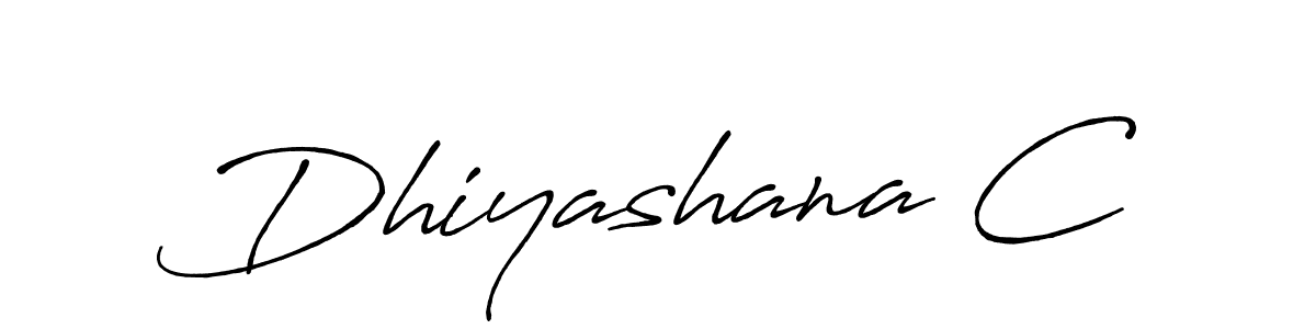 It looks lik you need a new signature style for name Dhiyashana C. Design unique handwritten (Antro_Vectra_Bolder) signature with our free signature maker in just a few clicks. Dhiyashana C signature style 7 images and pictures png