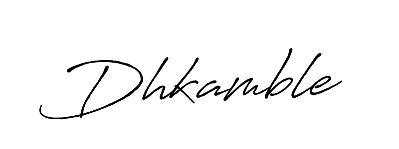 Dhkamble stylish signature style. Best Handwritten Sign (Antro_Vectra_Bolder) for my name. Handwritten Signature Collection Ideas for my name Dhkamble. Dhkamble signature style 7 images and pictures png