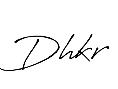 How to make Dhkr signature? Antro_Vectra_Bolder is a professional autograph style. Create handwritten signature for Dhkr name. Dhkr signature style 7 images and pictures png