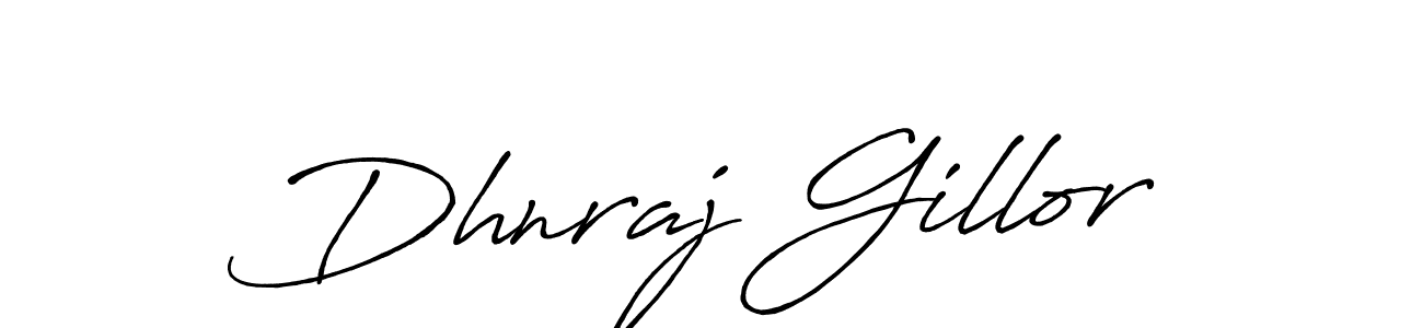 Dhnraj Gillor stylish signature style. Best Handwritten Sign (Antro_Vectra_Bolder) for my name. Handwritten Signature Collection Ideas for my name Dhnraj Gillor. Dhnraj Gillor signature style 7 images and pictures png
