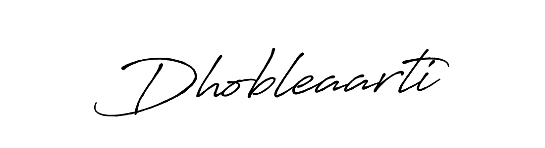 Create a beautiful signature design for name Dhobleaarti. With this signature (Antro_Vectra_Bolder) fonts, you can make a handwritten signature for free. Dhobleaarti signature style 7 images and pictures png