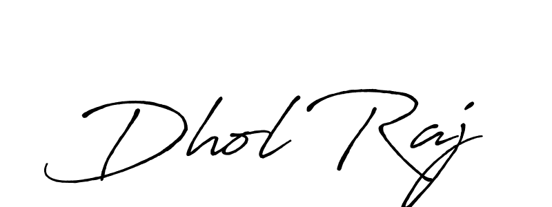 How to make Dhol Raj signature? Antro_Vectra_Bolder is a professional autograph style. Create handwritten signature for Dhol Raj name. Dhol Raj signature style 7 images and pictures png