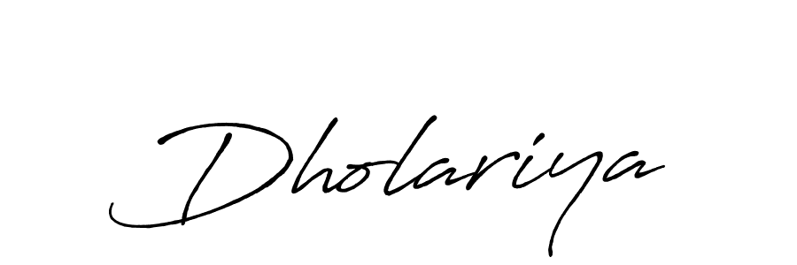 How to make Dholariya signature? Antro_Vectra_Bolder is a professional autograph style. Create handwritten signature for Dholariya name. Dholariya signature style 7 images and pictures png