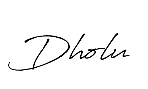 Similarly Antro_Vectra_Bolder is the best handwritten signature design. Signature creator online .You can use it as an online autograph creator for name Dholu. Dholu signature style 7 images and pictures png