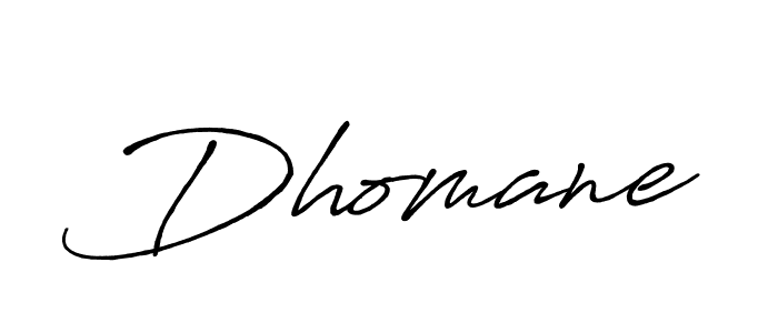 How to make Dhomane signature? Antro_Vectra_Bolder is a professional autograph style. Create handwritten signature for Dhomane name. Dhomane signature style 7 images and pictures png