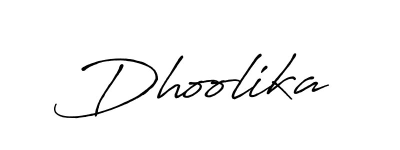 if you are searching for the best signature style for your name Dhoolika. so please give up your signature search. here we have designed multiple signature styles  using Antro_Vectra_Bolder. Dhoolika signature style 7 images and pictures png