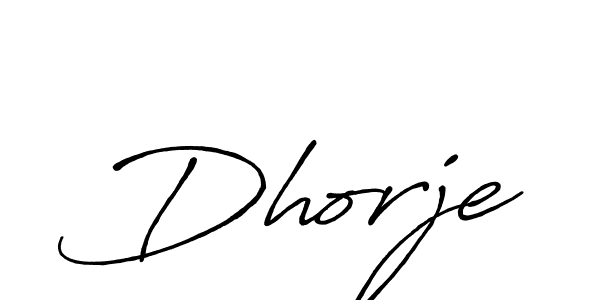 Design your own signature with our free online signature maker. With this signature software, you can create a handwritten (Antro_Vectra_Bolder) signature for name Dhorje. Dhorje signature style 7 images and pictures png