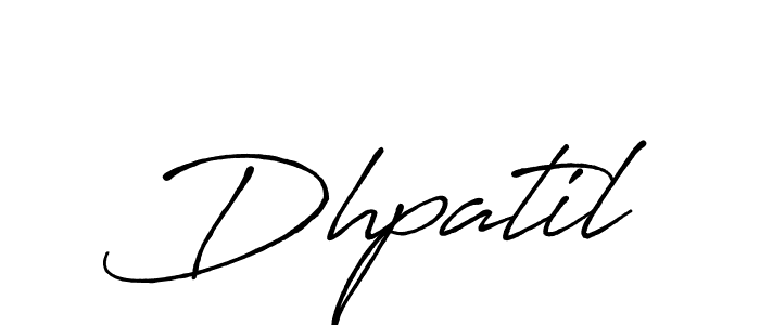 Also You can easily find your signature by using the search form. We will create Dhpatil name handwritten signature images for you free of cost using Antro_Vectra_Bolder sign style. Dhpatil signature style 7 images and pictures png