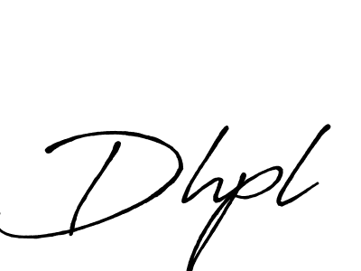 Create a beautiful signature design for name Dhpl. With this signature (Antro_Vectra_Bolder) fonts, you can make a handwritten signature for free. Dhpl signature style 7 images and pictures png