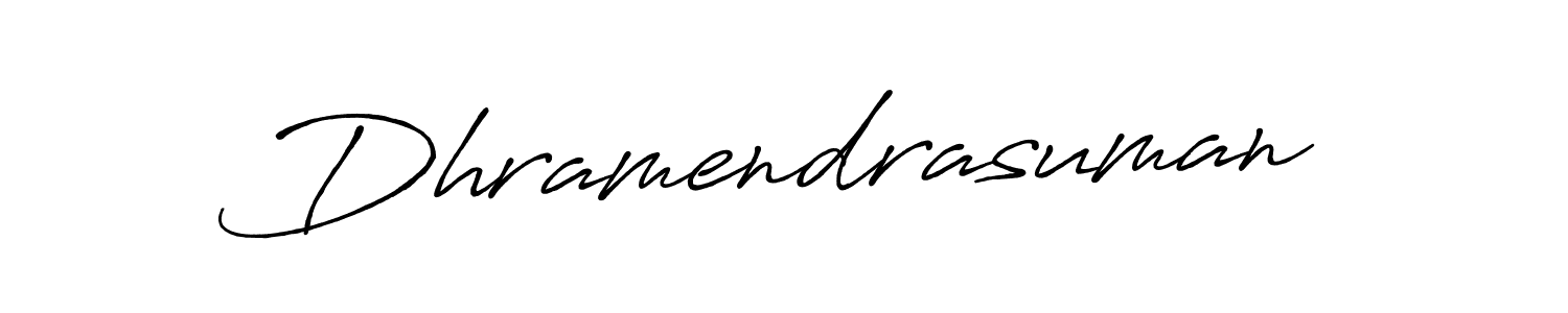 The best way (Antro_Vectra_Bolder) to make a short signature is to pick only two or three words in your name. The name Dhramendrasuman include a total of six letters. For converting this name. Dhramendrasuman signature style 7 images and pictures png