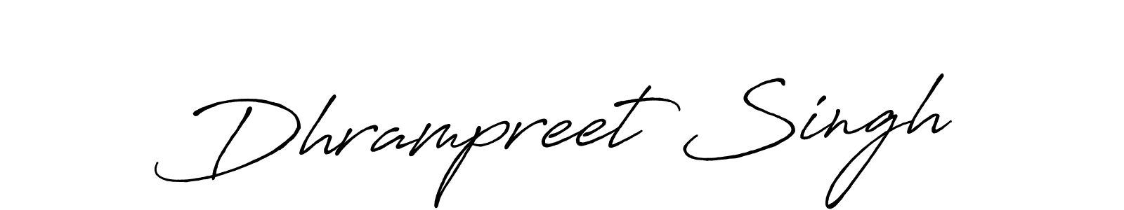 How to make Dhrampreet Singh signature? Antro_Vectra_Bolder is a professional autograph style. Create handwritten signature for Dhrampreet Singh name. Dhrampreet Singh signature style 7 images and pictures png