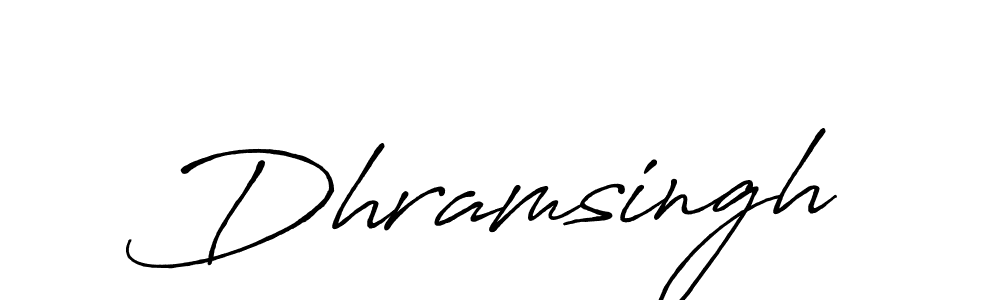 Dhramsingh stylish signature style. Best Handwritten Sign (Antro_Vectra_Bolder) for my name. Handwritten Signature Collection Ideas for my name Dhramsingh. Dhramsingh signature style 7 images and pictures png