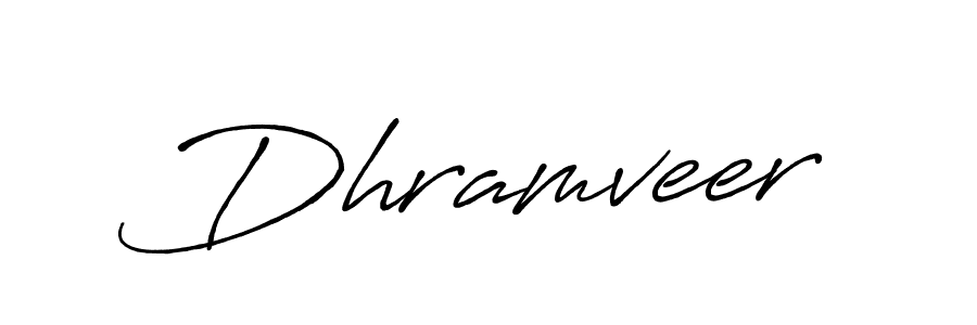 Design your own signature with our free online signature maker. With this signature software, you can create a handwritten (Antro_Vectra_Bolder) signature for name Dhramveer. Dhramveer signature style 7 images and pictures png