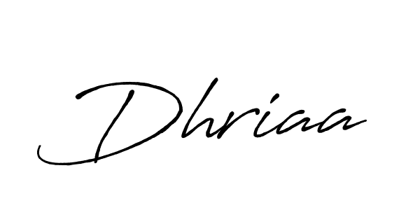 Dhriaa stylish signature style. Best Handwritten Sign (Antro_Vectra_Bolder) for my name. Handwritten Signature Collection Ideas for my name Dhriaa. Dhriaa signature style 7 images and pictures png