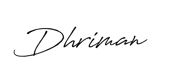 The best way (Antro_Vectra_Bolder) to make a short signature is to pick only two or three words in your name. The name Dhriman include a total of six letters. For converting this name. Dhriman signature style 7 images and pictures png