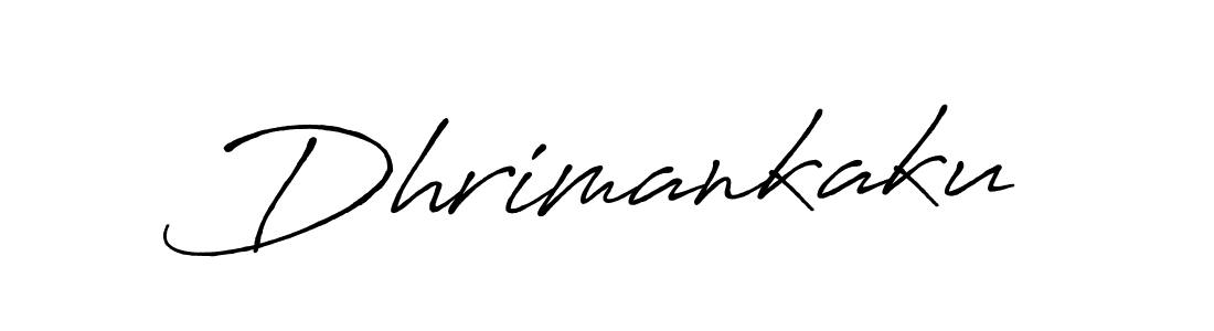 Make a beautiful signature design for name Dhrimankaku. With this signature (Antro_Vectra_Bolder) style, you can create a handwritten signature for free. Dhrimankaku signature style 7 images and pictures png