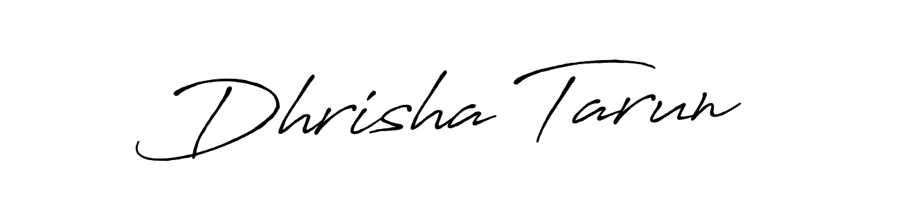 Also we have Dhrisha Tarun name is the best signature style. Create professional handwritten signature collection using Antro_Vectra_Bolder autograph style. Dhrisha Tarun signature style 7 images and pictures png