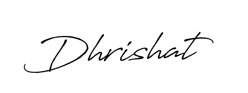 The best way (Antro_Vectra_Bolder) to make a short signature is to pick only two or three words in your name. The name Dhrishat include a total of six letters. For converting this name. Dhrishat signature style 7 images and pictures png