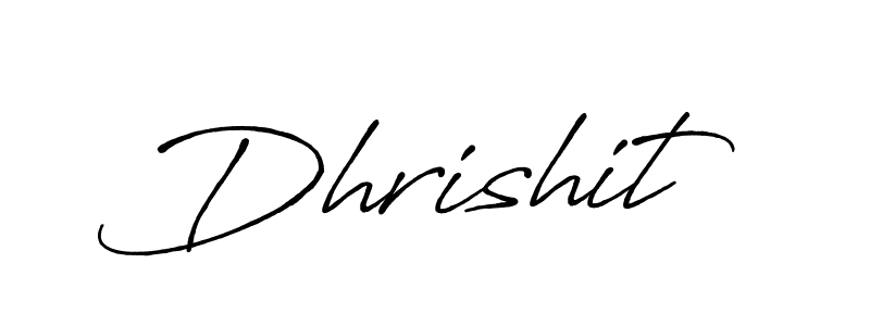Also You can easily find your signature by using the search form. We will create Dhrishit name handwritten signature images for you free of cost using Antro_Vectra_Bolder sign style. Dhrishit signature style 7 images and pictures png