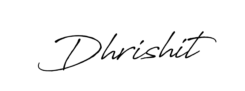 Also You can easily find your signature by using the search form. We will create Dhrishit name handwritten signature images for you free of cost using Antro_Vectra_Bolder sign style. Dhrishit signature style 7 images and pictures png