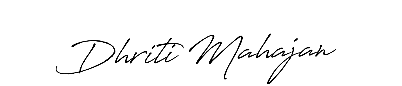 Similarly Antro_Vectra_Bolder is the best handwritten signature design. Signature creator online .You can use it as an online autograph creator for name Dhriti Mahajan. Dhriti Mahajan signature style 7 images and pictures png