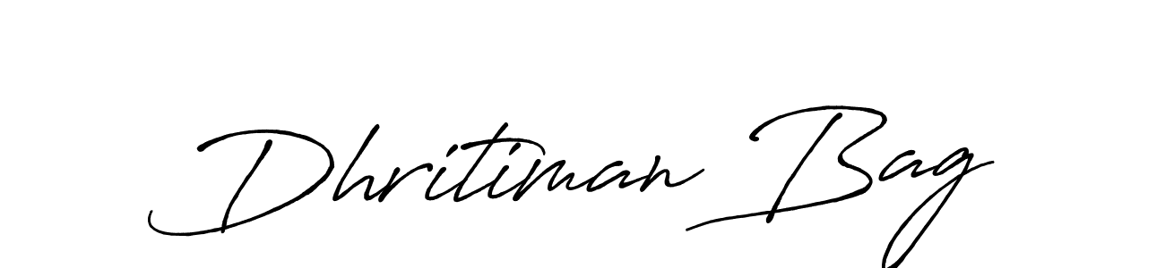 Also we have Dhritiman Bag name is the best signature style. Create professional handwritten signature collection using Antro_Vectra_Bolder autograph style. Dhritiman Bag signature style 7 images and pictures png