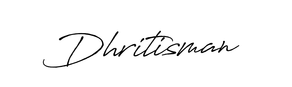 Use a signature maker to create a handwritten signature online. With this signature software, you can design (Antro_Vectra_Bolder) your own signature for name Dhritisman. Dhritisman signature style 7 images and pictures png