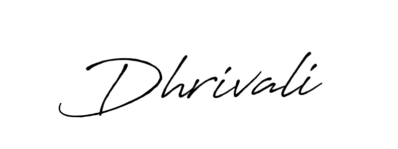 The best way (Antro_Vectra_Bolder) to make a short signature is to pick only two or three words in your name. The name Dhrivali include a total of six letters. For converting this name. Dhrivali signature style 7 images and pictures png