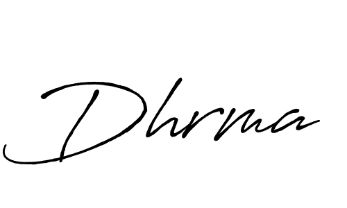 Make a beautiful signature design for name Dhrma. With this signature (Antro_Vectra_Bolder) style, you can create a handwritten signature for free. Dhrma signature style 7 images and pictures png