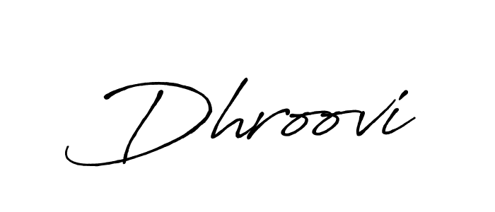 You should practise on your own different ways (Antro_Vectra_Bolder) to write your name (Dhroovi) in signature. don't let someone else do it for you. Dhroovi signature style 7 images and pictures png