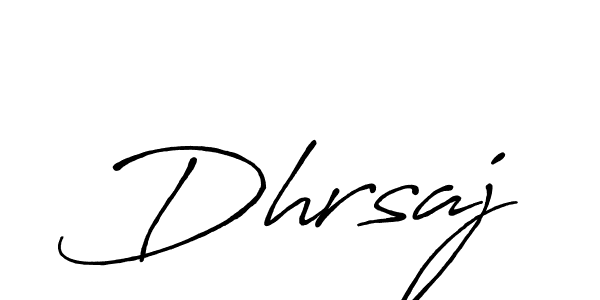 Design your own signature with our free online signature maker. With this signature software, you can create a handwritten (Antro_Vectra_Bolder) signature for name Dhrsaj. Dhrsaj signature style 7 images and pictures png