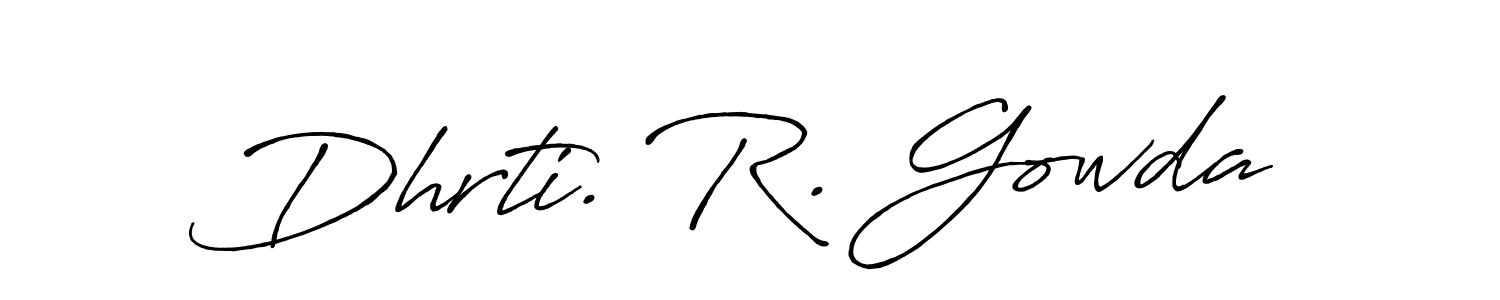 Here are the top 10 professional signature styles for the name Dhrti. R. Gowda. These are the best autograph styles you can use for your name. Dhrti. R. Gowda signature style 7 images and pictures png