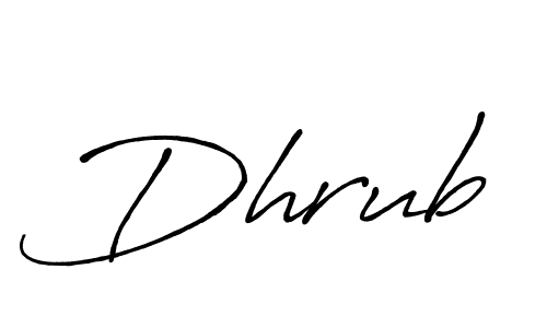 Dhrub stylish signature style. Best Handwritten Sign (Antro_Vectra_Bolder) for my name. Handwritten Signature Collection Ideas for my name Dhrub. Dhrub signature style 7 images and pictures png