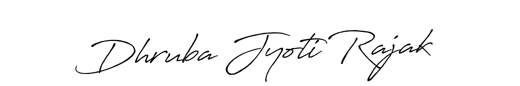 How to make Dhruba Jyoti Rajak name signature. Use Antro_Vectra_Bolder style for creating short signs online. This is the latest handwritten sign. Dhruba Jyoti Rajak signature style 7 images and pictures png