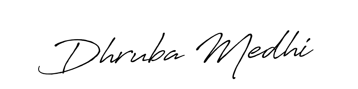 Dhruba Medhi stylish signature style. Best Handwritten Sign (Antro_Vectra_Bolder) for my name. Handwritten Signature Collection Ideas for my name Dhruba Medhi. Dhruba Medhi signature style 7 images and pictures png