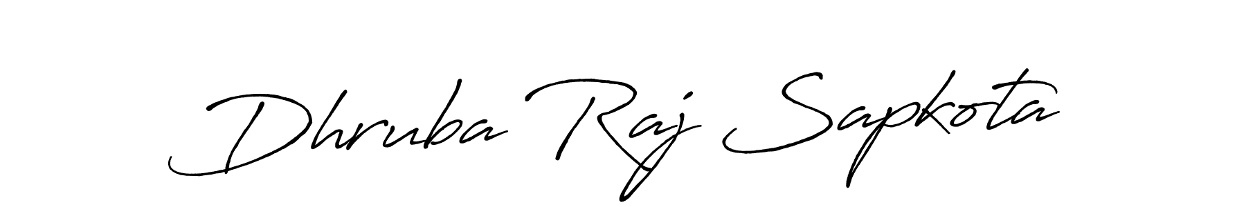 Make a beautiful signature design for name Dhruba Raj Sapkota. With this signature (Antro_Vectra_Bolder) style, you can create a handwritten signature for free. Dhruba Raj Sapkota signature style 7 images and pictures png