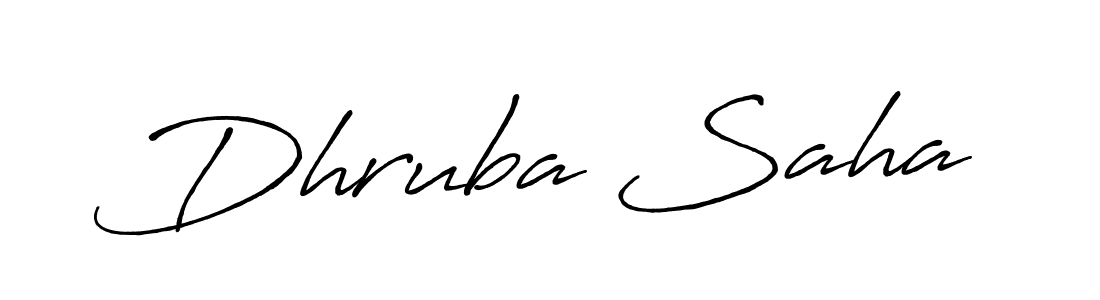 Use a signature maker to create a handwritten signature online. With this signature software, you can design (Antro_Vectra_Bolder) your own signature for name Dhruba Saha. Dhruba Saha signature style 7 images and pictures png