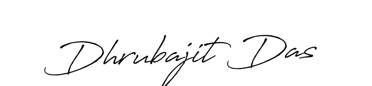 How to make Dhrubajit Das name signature. Use Antro_Vectra_Bolder style for creating short signs online. This is the latest handwritten sign. Dhrubajit Das signature style 7 images and pictures png