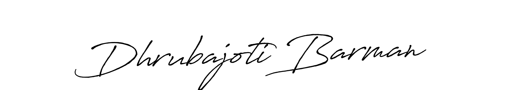 Create a beautiful signature design for name Dhrubajoti Barman. With this signature (Antro_Vectra_Bolder) fonts, you can make a handwritten signature for free. Dhrubajoti Barman signature style 7 images and pictures png