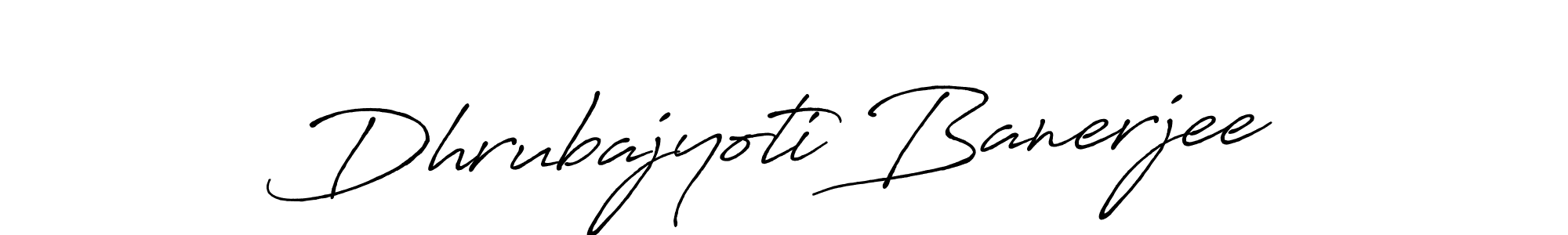 How to make Dhrubajyoti Banerjee signature? Antro_Vectra_Bolder is a professional autograph style. Create handwritten signature for Dhrubajyoti Banerjee name. Dhrubajyoti Banerjee signature style 7 images and pictures png