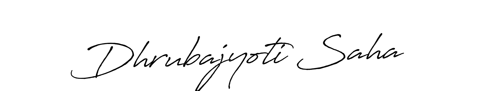 Make a beautiful signature design for name Dhrubajyoti Saha. With this signature (Antro_Vectra_Bolder) style, you can create a handwritten signature for free. Dhrubajyoti Saha signature style 7 images and pictures png